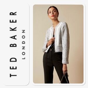 NEW Ted Baker Adala Crop Boucle Jacket